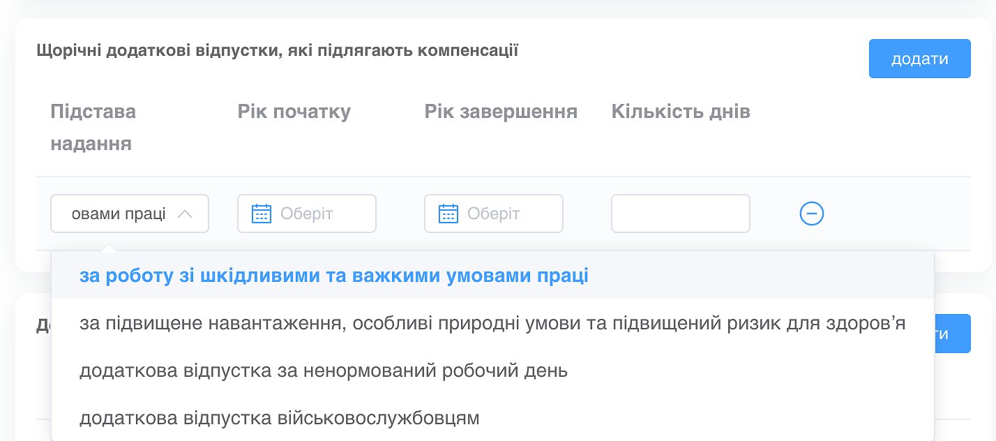Ежегодный дополнительный отпуск